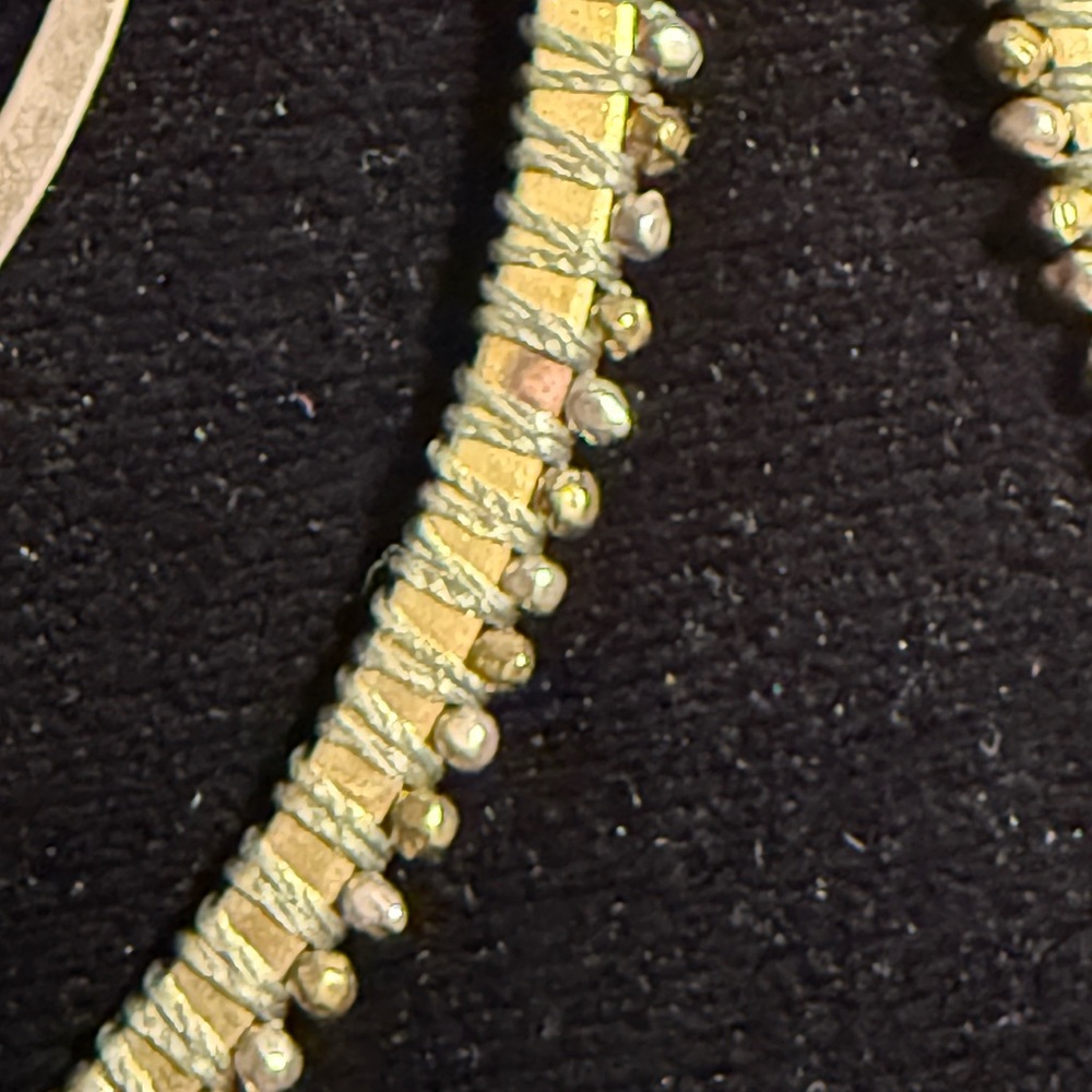Silpada W3073 Get Growing sterling silver and brass marquise dangle earring - Picture 2 of 2